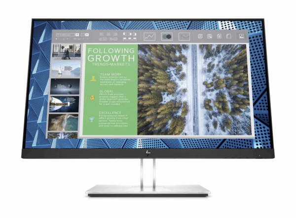MONITOR HP E24Q G4, 23.8 PULGADAS, QHD, RESOLUCIÓN 2560x1440, PANEL IPS VGA/USB/DP/HDMI, NEGRO/PLATA