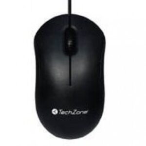 Mouse TECHZONE TZMOU01, Negro, Óptico, 800 DPI