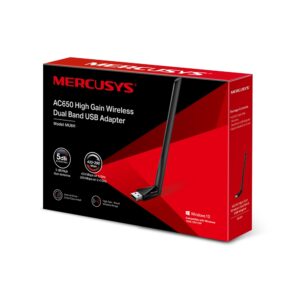 ADAPTADOR USB DE ALTA GANANCIA INALÁMBRICO PARA AUMENTAR LA VELOCIDAD DE LA RED, AC650 MERCUSYS MU6H