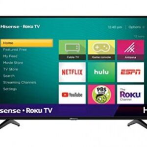TV HISENSE 32 32H4000FM SMART HD ROKU, 1366 x 768 Pixeles, 8 ms, HD, Negro