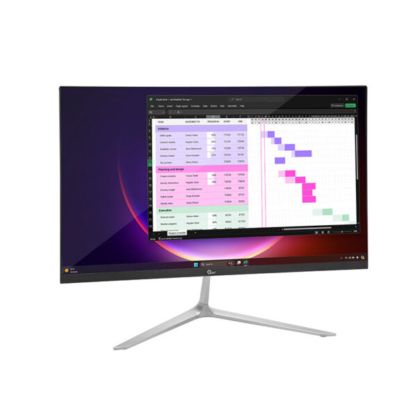 QIAN MONITOR 21.5 PULGADAS SIN MARCOS, FHD, 1920X1080P, 16.7 MILLONES DE COLORES, CONECTIVIDAD VGA, HDMI BASE CON INLCINACION -5 -15 GRADOS MOD. QM2151F, NEGRO - Image 2