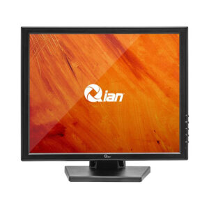 QIAN MONITOR TOUCH 17 PULGADAS TIAGO, 1280X1024P, FREC60HZ, CONECTIVIDAD VGA, HDMI Y USB, 5MS, 5 PUNTOS, INCLINACION 90 GRADOS MOD. QPM-17-01, NEGRO