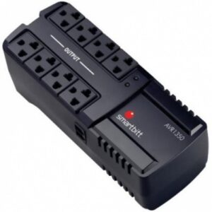 Regulador SMARTBITT SBAVR1350, Negro, Hogar y Oficina, 1350 VA, 675 W