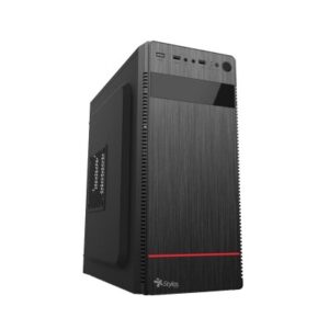 GABINETE MICRO ATX STYLOS STPGAC4B, MICRO-ATX, GABINETE, ATX/MICRO ATX/MINI ATX, NEGRO, 500 W