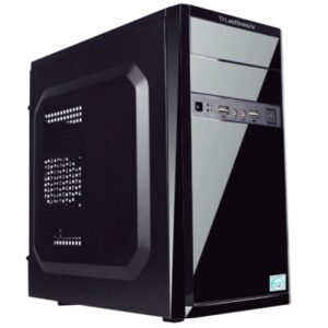 Gabinete TRUE BASIX TB-05001, Torre, PC, ATX, Micro-ATX, Mini-ITX, Negro, 480 W