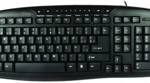 TECLADO MULTIMEDIA PERFECT CHOICE, USB, NEGRO, ALÁMBRICO