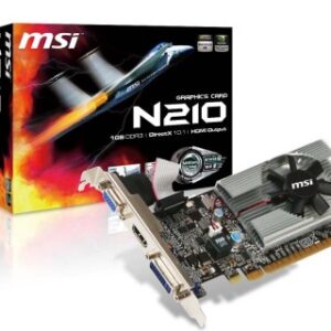 Tarjeta de Video MSI N210-MD1G/D3, NVIDIA, GPU 210, GDDR3-SDRAM, 64 bit