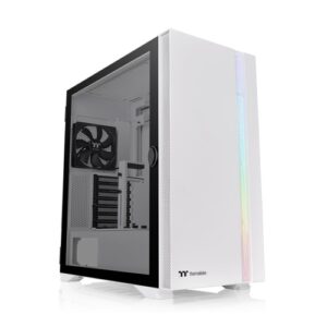 GABINETE THERMALTAKE H700 TG SNOW MID TOWER, ATX/MICRO-ATX/MINI-ITX/EATX, USB 2.0/3.0, SIN FUENTE, 2 VENTILADORES LED INSTALADOS