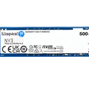 UNIDAD DE ESTADO SOLIDO KINGSTON NV3 500GB M.2 2280 NVME PCIE GEN 4X4 R.5000MB/S W.3000MB/S